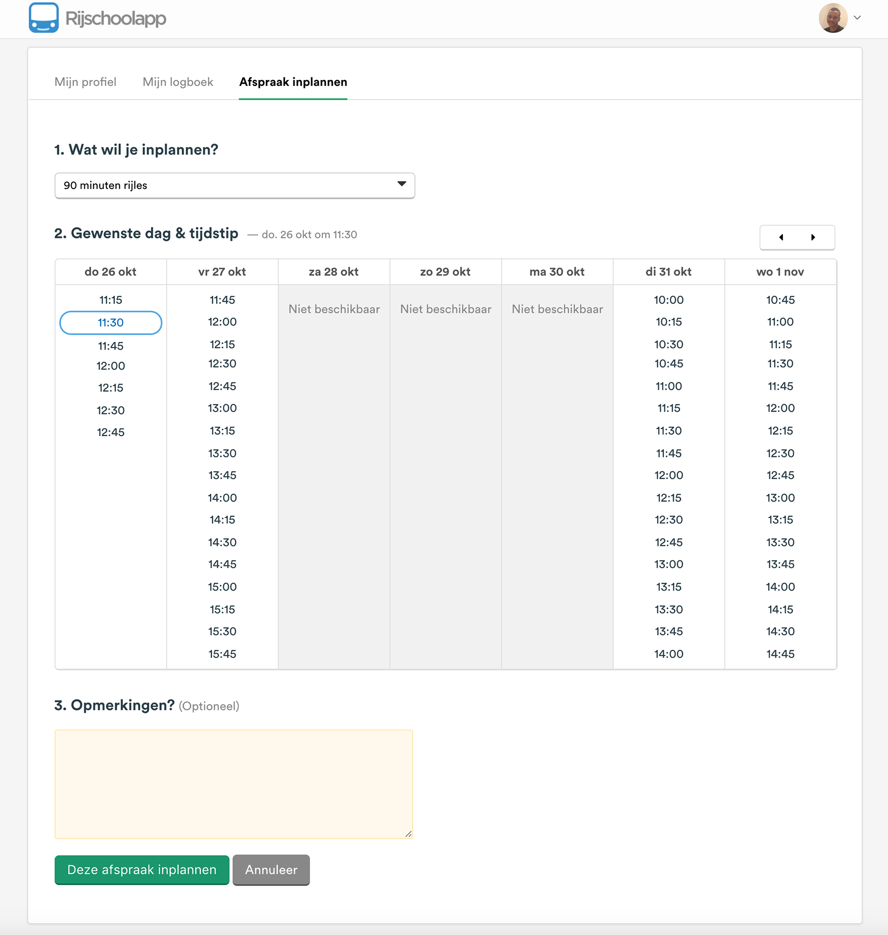 Geef je leerlingen de mogelijkheid om zelf online afspraken in te plannen. Jij bepaalt zelf de beschikbaarheid en wat men wel/niet mag zien